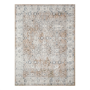 Nourison Home Astra Machine Washable 5' x 7' Silver Taupe   Area Rug