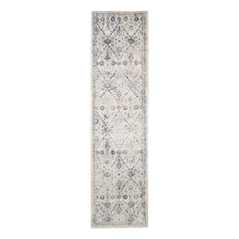 Nourison Home Astra Machine Washable 6' Runner Ivory Blue   Area Rug