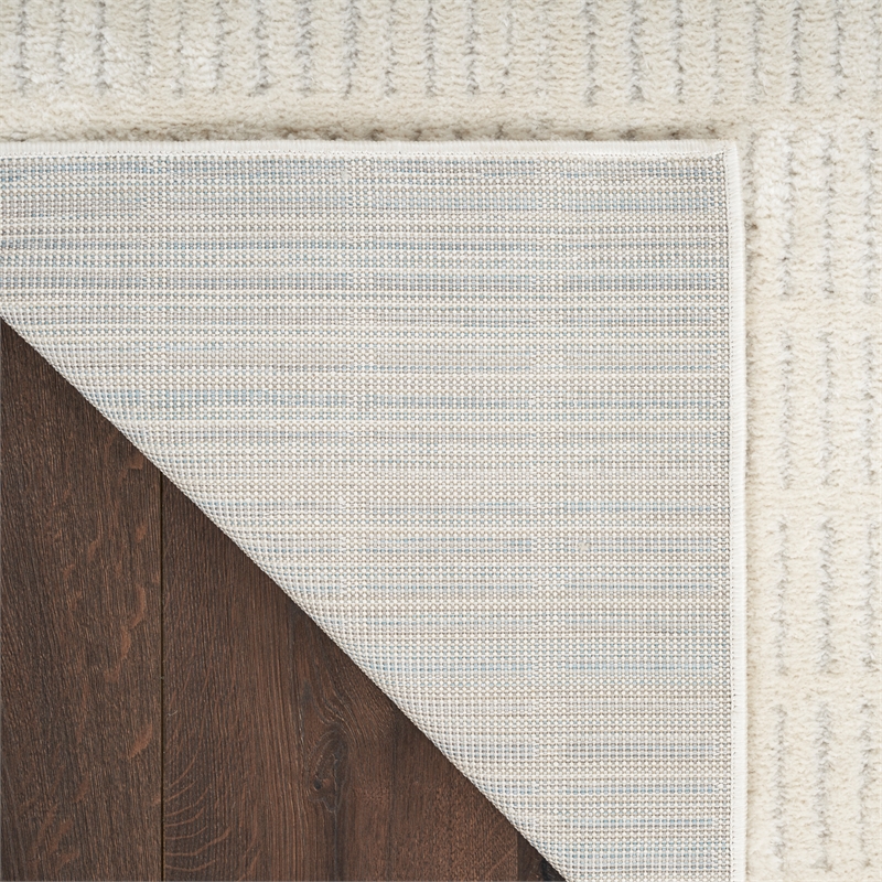 Nourison Home Cozy Modern 7' x 9' Ivory Grey   Area Rug