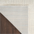 Nourison Home Cozy Modern 7' x 9' Ivory Grey   Area Rug