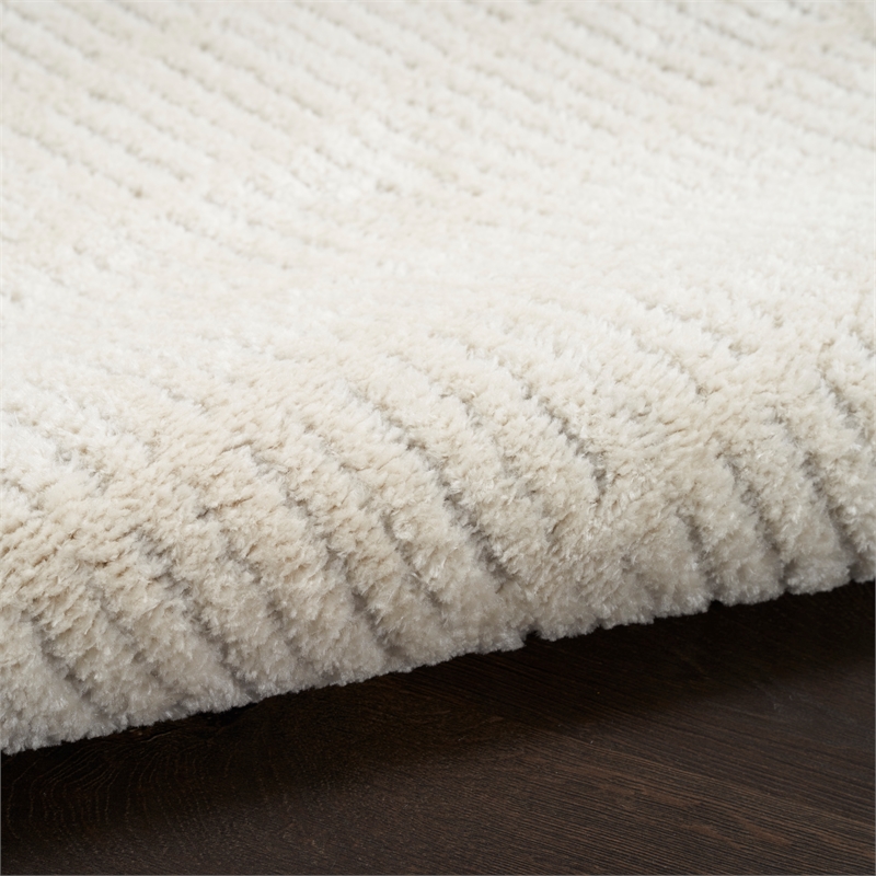 Nourison Home Cozy Modern 7' x 9' Ivory Grey   Area Rug