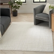 Nourison Home Cozy Modern 7' x 9' Ivory Grey   Area Rug