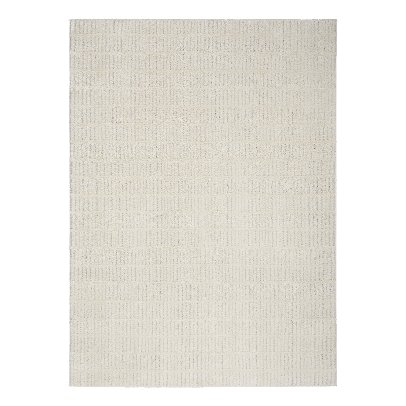 Nourison Home Cozy Modern 7' x 9' Ivory Grey   Area Rug