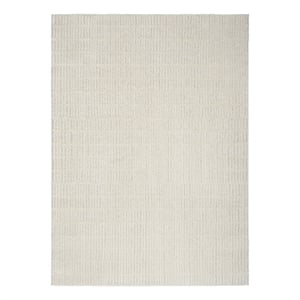 Nourison Home Cozy Modern 7' x 9' Ivory Grey   Area Rug
