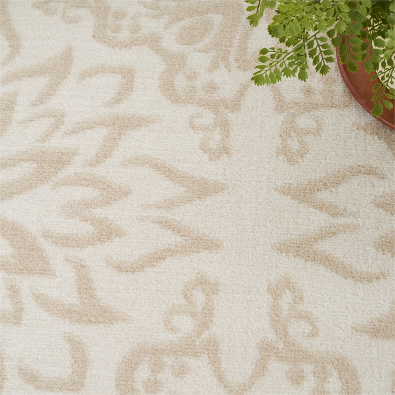 Nourison Home Jubilant 4' x 6' Ivory Beige   Area Rug