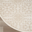 Nourison Home Jubilant 8' x Round Ivory Beige   Area Rug