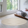 Nourison Home Jubilant 8' x Round Ivory Beige   Area Rug