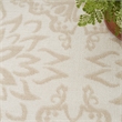 Nourison Home Jubilant 8' x Round Ivory Beige   Area Rug