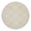Nourison Home Jubilant 8' x Round Ivory Beige   Area Rug