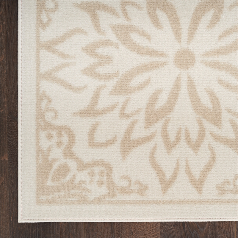 Nourison Home Jubilant 7' x 10' Ivory Beige   Area Rug