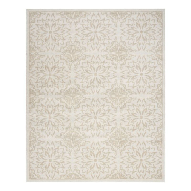 Nourison Home Jubilant 7' x 10' Ivory Beige   Area Rug