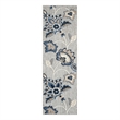 Nourison Home Aloha 6' Runner Blue Grey   Area Rug