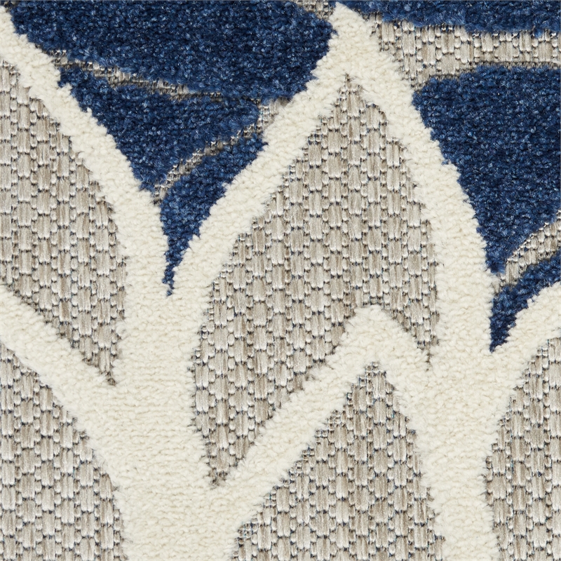 Nourison Home Aloha 9' x 12' Ivory Navy   Area Rug