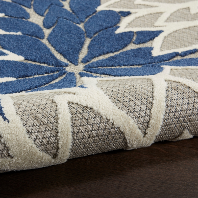 Nourison Home Aloha 9' x 12' Ivory Navy   Area Rug