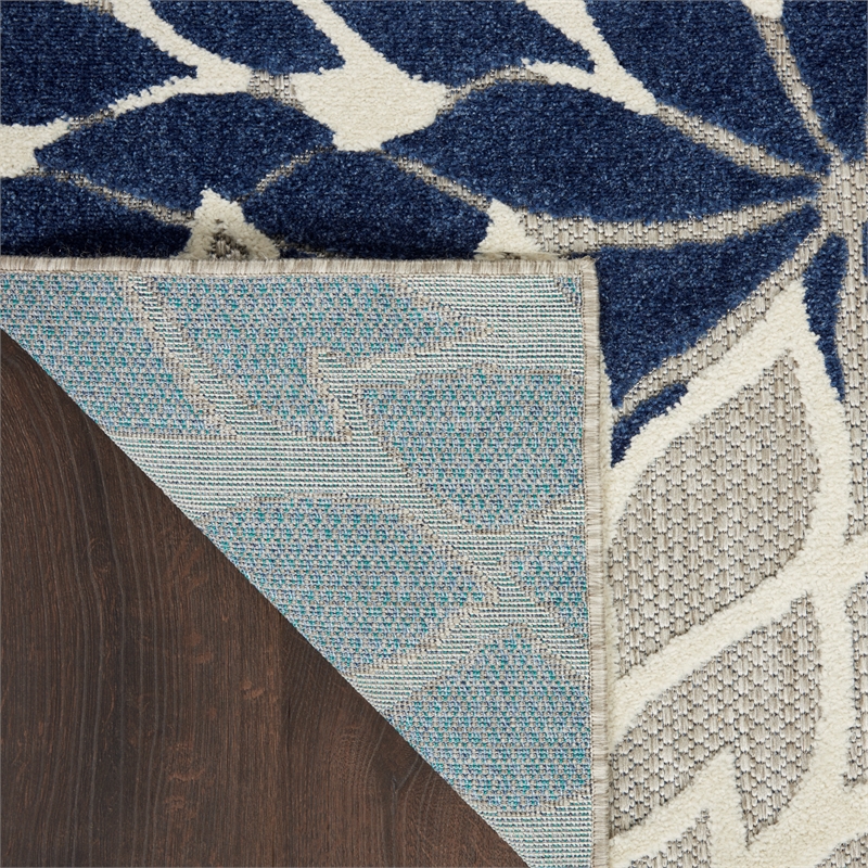 Nourison Home Aloha 9' x 12' Ivory Navy   Area Rug