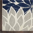 Nourison Home Aloha 9' x 12' Ivory Navy   Area Rug