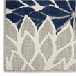 Nourison Home Aloha 9' x 12' Ivory Navy   Area Rug