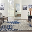 Nourison Home Aloha 9' x 12' Ivory Navy   Area Rug