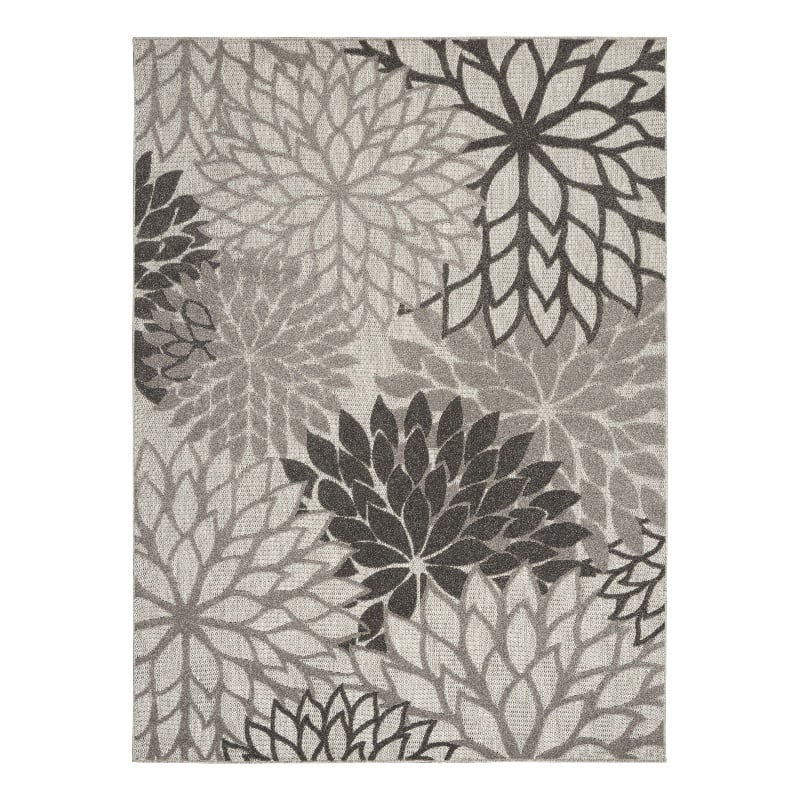 Nourison Home Aloha 9' x 12' Silver Grey   Area Rug
