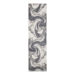 Nourison Home Astra Machine Washable 6' Runner Ivory Grey   Area Rug