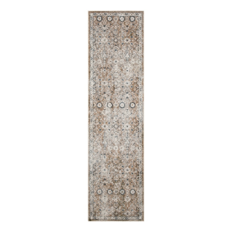 Nourison Home Astra Machine Washable 6' Runner Gold Grey   Area Rug
