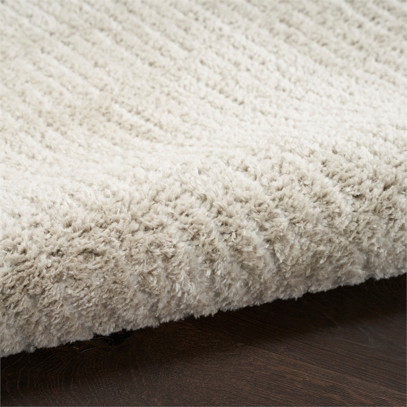 Nourison Home Cozy Modern 7' x 9' Grey Ivory   Area Rug