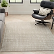 Nourison Home Cozy Modern 7' x 9' Grey Ivory   Area Rug