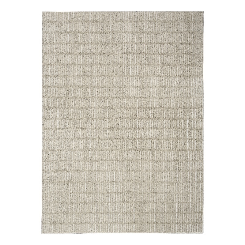 Nourison Home Cozy Modern 7' x 9' Grey Ivory   Area Rug