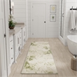 Nourison Home Astra Machine Washable 6' Runner Beige Green   Area Rug