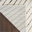 Nourison Home Cozy Modern 7' x 9' Ivory Black   Area Rug