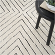 Nourison Home Cozy Modern 7' x 9' Ivory Black   Area Rug