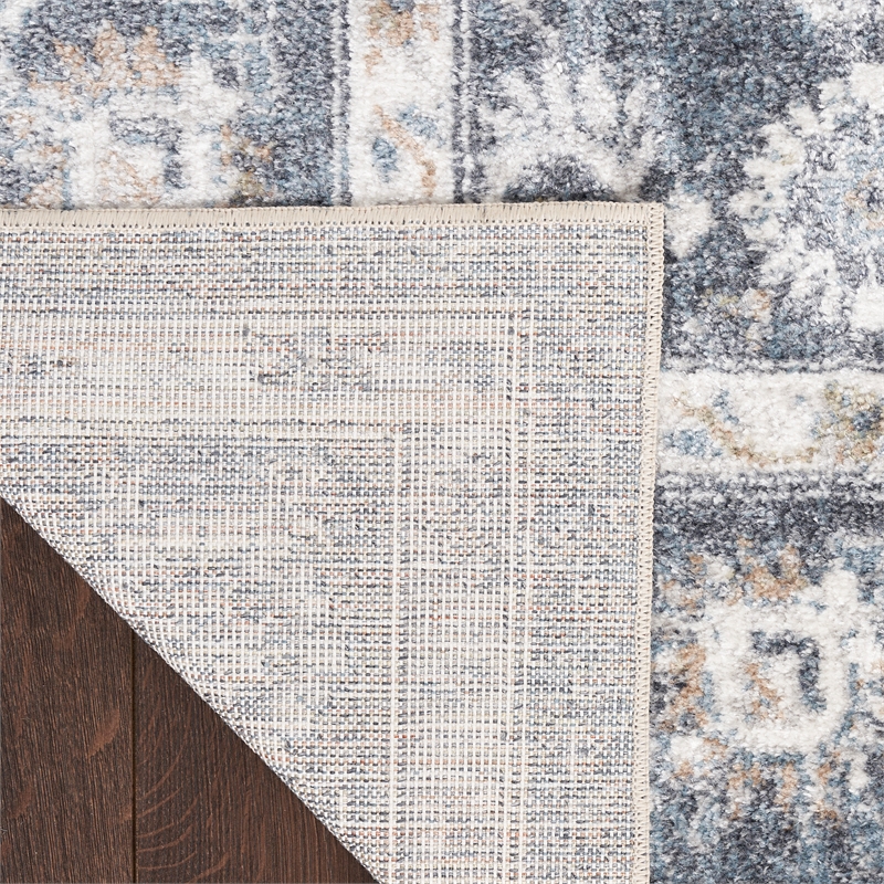 Nourison Home Astra Machine Washable 4' x 6' Dark Blue   Area Rug