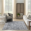 Nourison Home Astra Machine Washable 4' x 6' Dark Blue   Area Rug