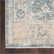 Nourison Home Astra Machine Washable 4' x 6' Teal Beige   Area Rug