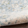 Nourison Home Astra Machine Washable 4' x 6' Teal Beige   Area Rug