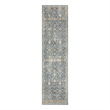 Nourison Home Astra Machine Washable 8' Runner Teal Beige   Area Rug