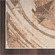 Nourison Home Astra Machine Washable 4' x 6' Beige   Area Rug