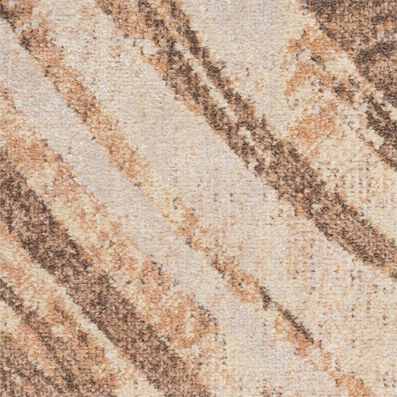 Nourison Home Astra Machine Washable 4' x 6' Beige   Area Rug