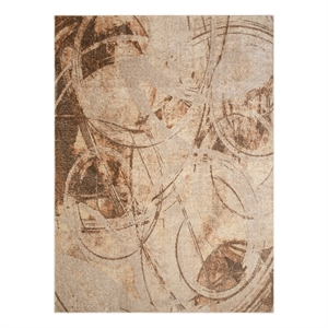 Nourison Home Astra Machine Washable 4' x 6' Beige   Area Rug