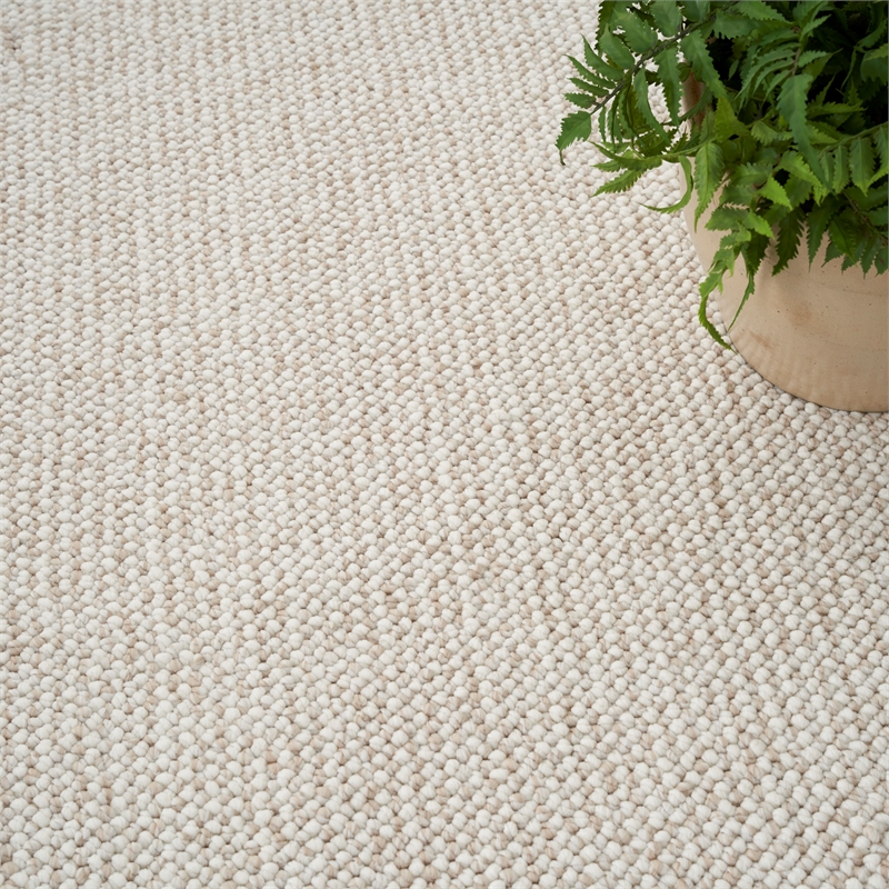 Nourison Home Textured Home 6' x 9' Ivory Beige   Area Rug