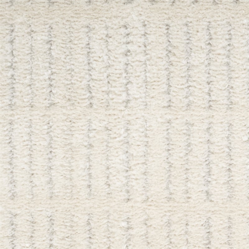 Nourison Home Cozy Modern 9' x 12' Ivory Grey   Area Rug