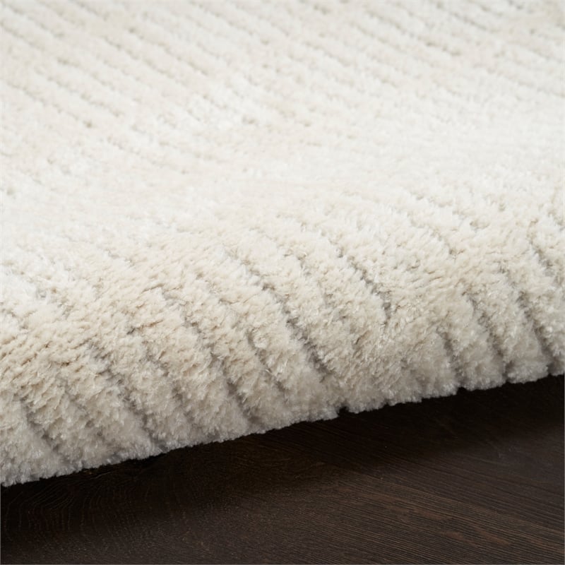 Nourison Home Cozy Modern 9' x 12' Ivory Grey   Area Rug