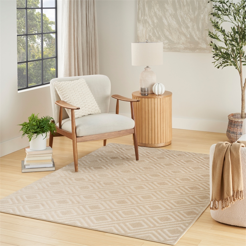 Nourison Home Casual 7' x 9' Beige   Area Rug