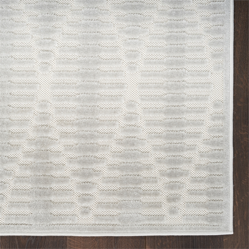 Nourison Home Casual 4' x 6' Light Grey   Area Rug