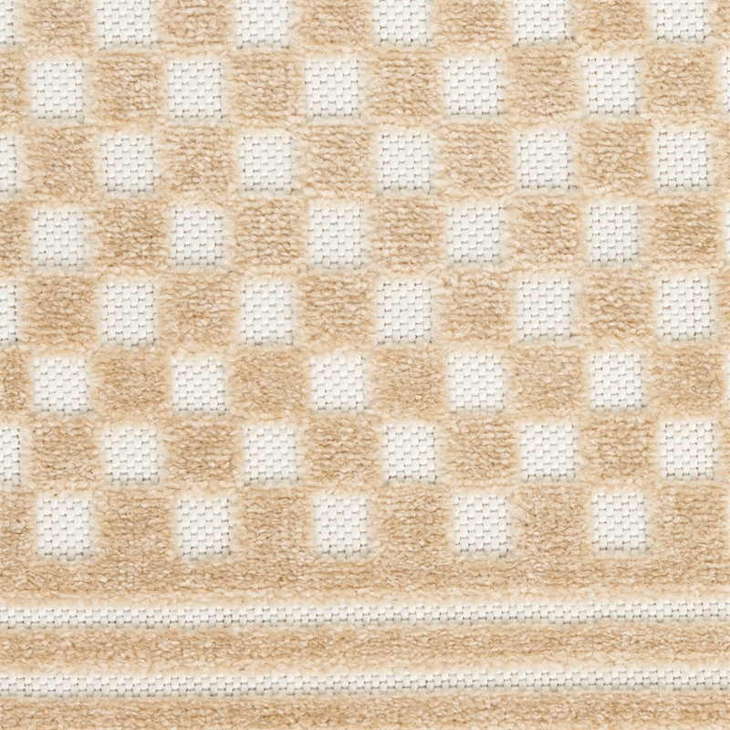 nourison home casual 4' x 6' taupe   area rug