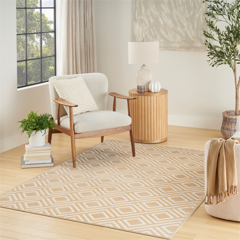 Nourison Home Casual 7' x 9' Taupe   Area Rug