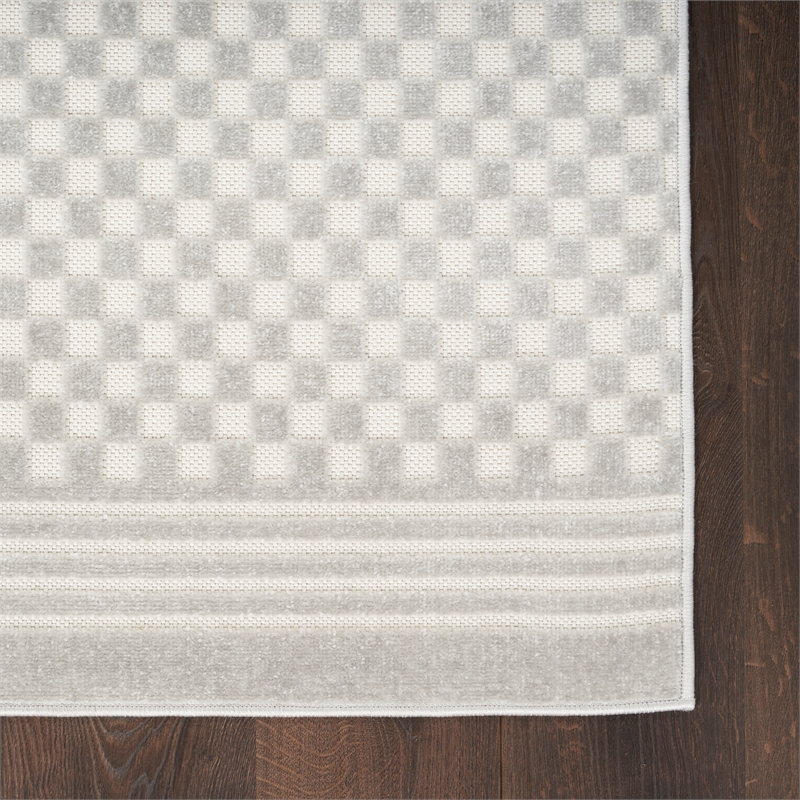 Nourison Home Casual 7' x 9' Light Grey   Area Rug