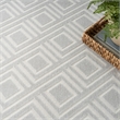 Nourison Home Casual 7' x 9' Fabric Light Gray  Area Rug