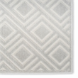 Nourison Home Casual 7' x 9' Fabric Light Gray  Area Rug