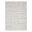 Nourison Home Casual 7' x 9' Fabric Light Gray  Area Rug